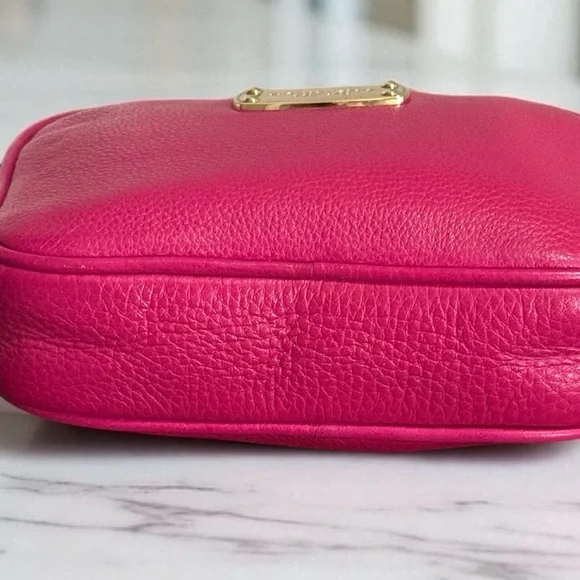 Authentic Michael Kors Leather Pink Gold Crossbody Bag